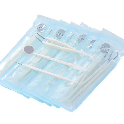 550 Pack Disposable Dental Examination Kit, 3Pcs Basic Instruments Set, Sterile Packaging, Dental Mirror Explorer