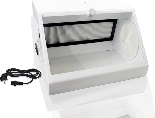 Dental Lab Tempered Glass Baffle High Strength LED Vacuum Dust Collector