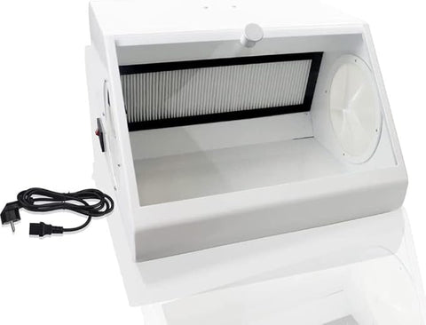 Dental Lab Tempered Glass Baffle High Strength LED Vacuum Dust Collector