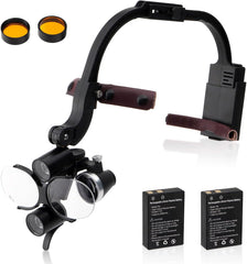 Head-Mounted Dental Loupes with LED Headlamp